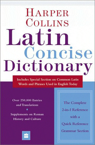 Image of bookcover of Latin Concise Dictionary.