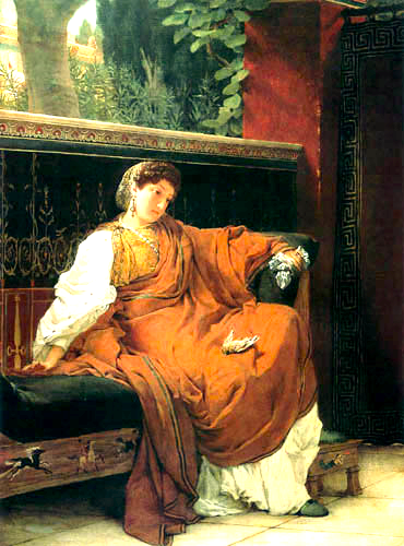 Sir Lawrence Alma-Tadema, Catullus Reading His Poems at Lesbia's House, 1870