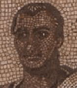Mosaic image of Vergil.